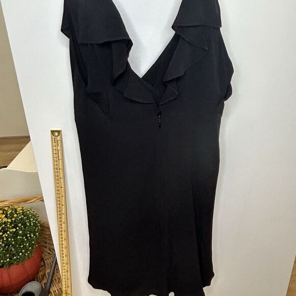 Bardot‎ Dress Midi Black Fishtail LBD Sleeveless Size 8 (M) Stirs front and back - Picture 6 of 11